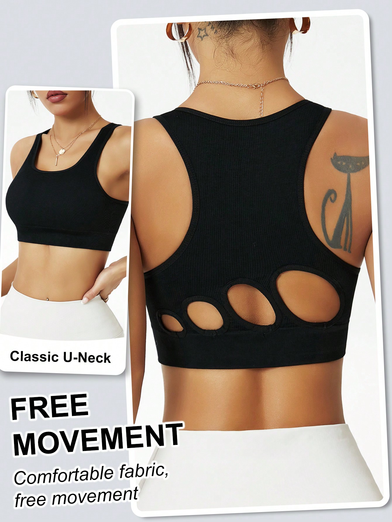 Women Ribbed Seamless Sports B - Seamless Ribbed Workout Tank Top ulasan dan harga