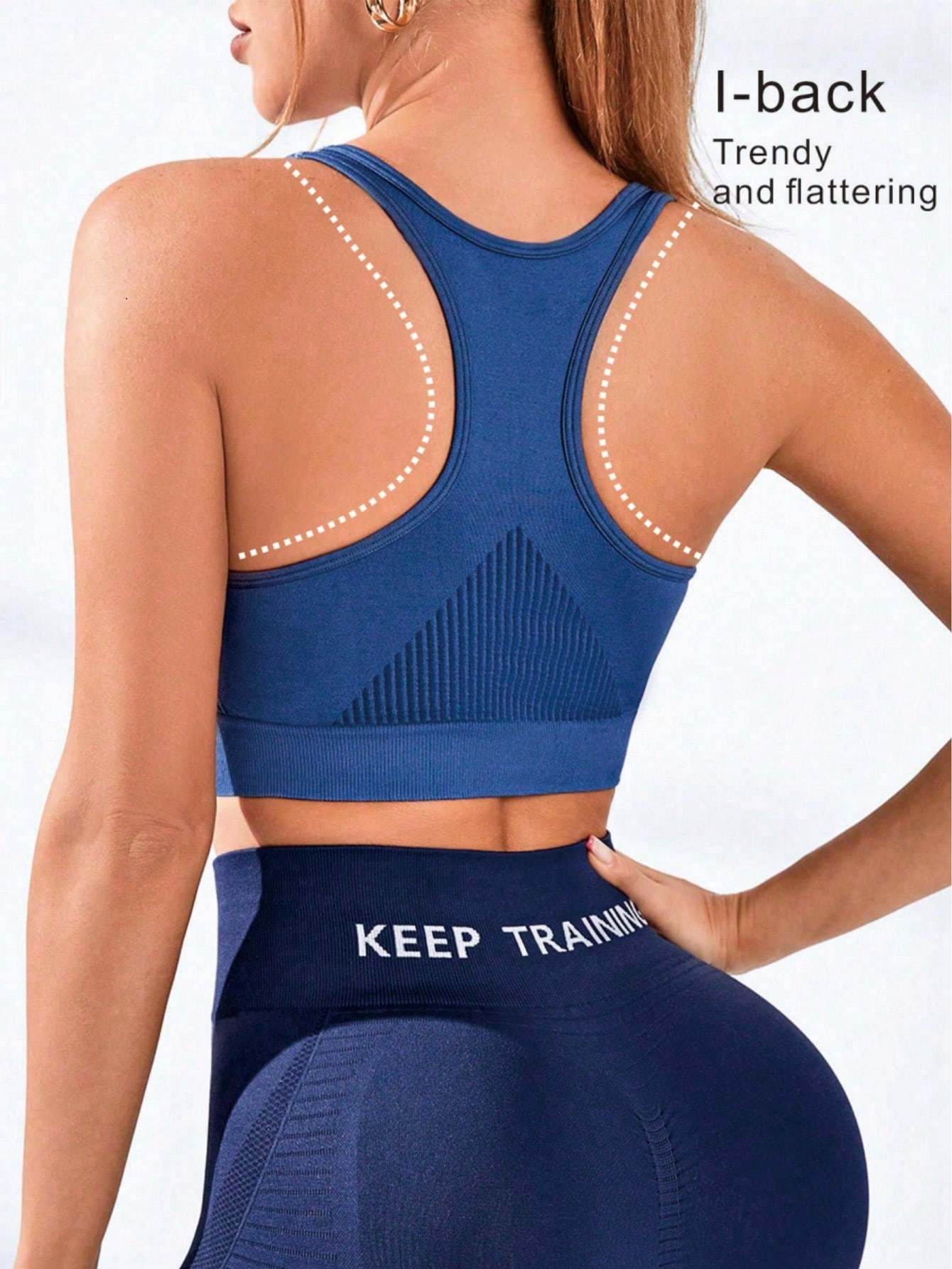 Women's Racerback Sports Bra S - Seamless Ribbed Workout Tank Top ulasan dan harga