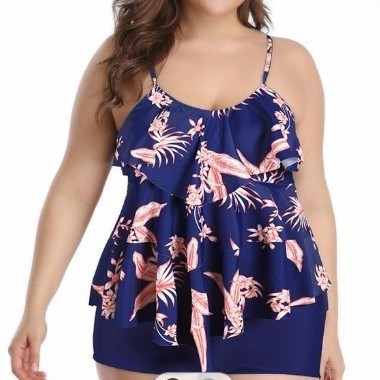 Tankini Woman Bikini Floral Pr - Tops ulasan dan harga
