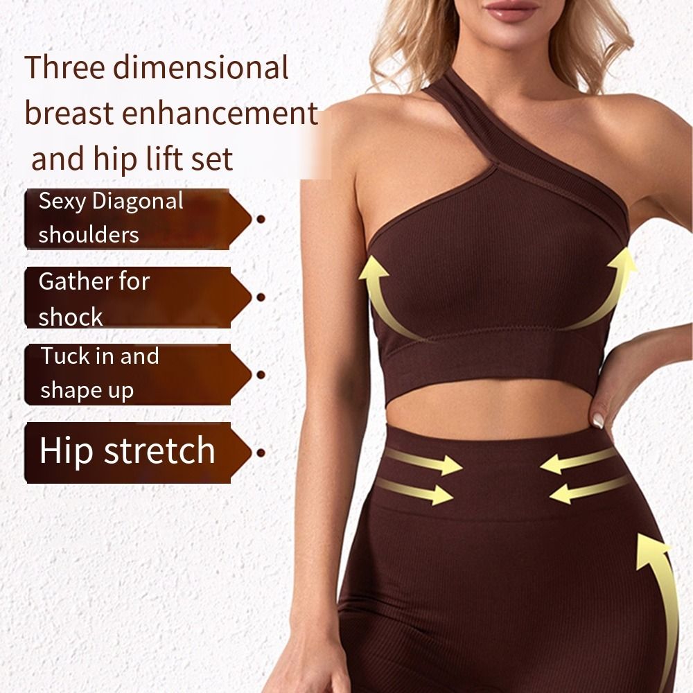2Pcs Casual Seamless Women Wor - Seamless Ribbed Workout Tank Top ulasan dan harga