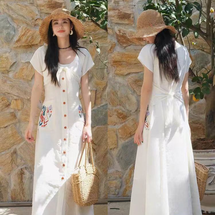 Women's Solid Short Sleeve Cre - Bodycon Long Sleeve Ribbed Dress ulasan dan harga
