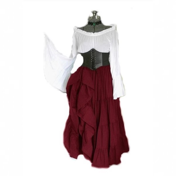 High Waist Long Sleeve Dress C - Dresses ulasan dan harga