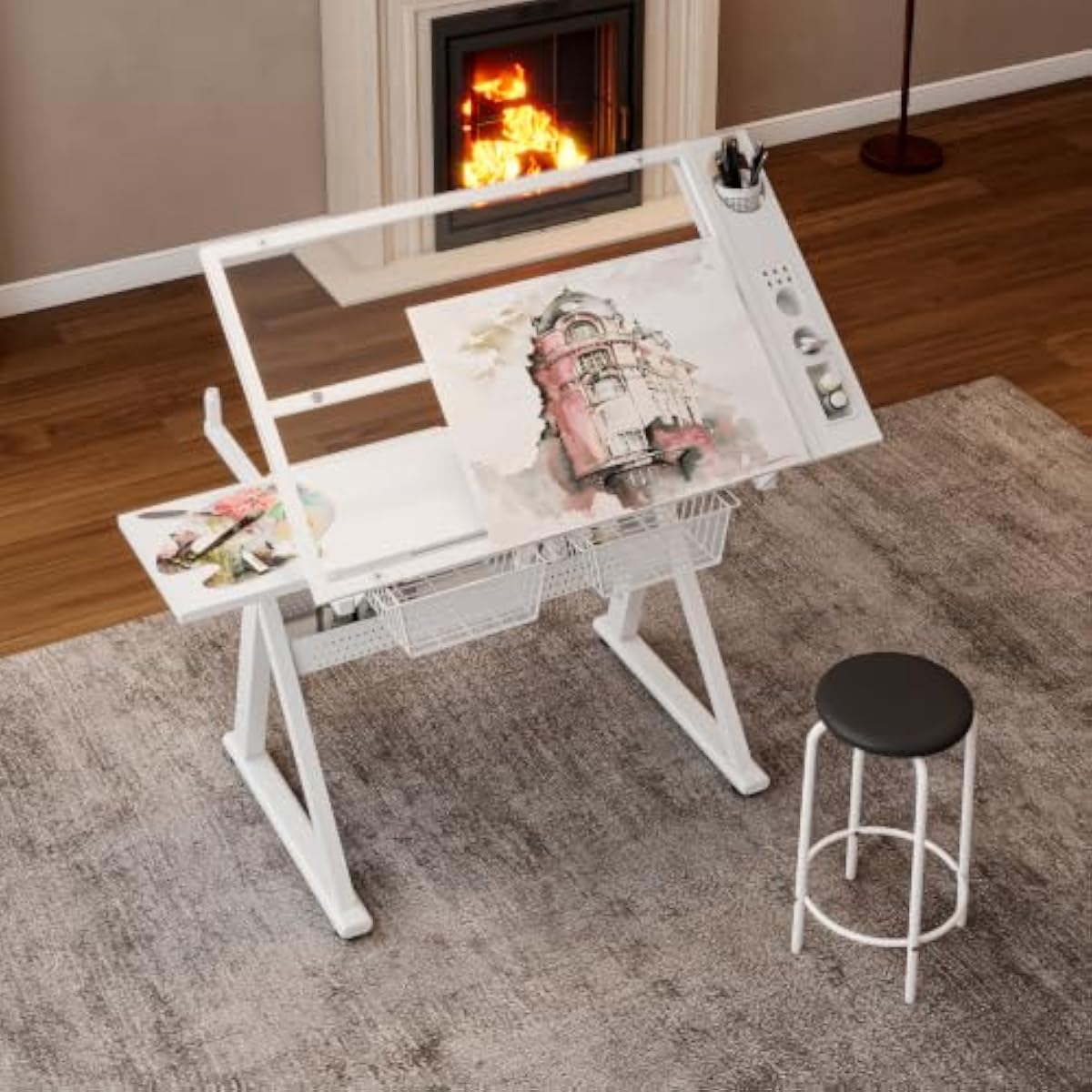 Adjustable Drafting Desk with  - Tops ulasan dan harga