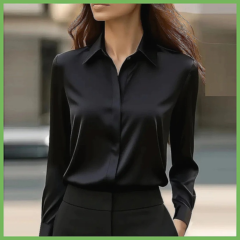 New Women's Office Blouse Long - Blouses ulasan dan harga