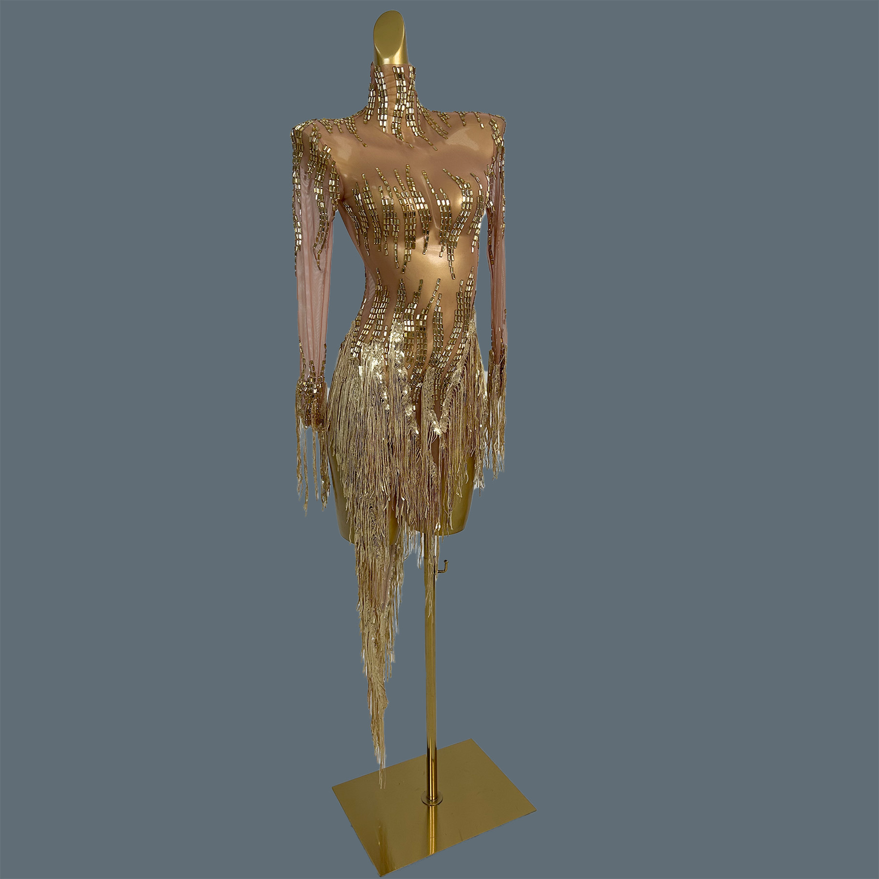 Party Stage Show Sparkly Rhine - Sparkly Rhinestone Club Party Dress ulasan dan harga