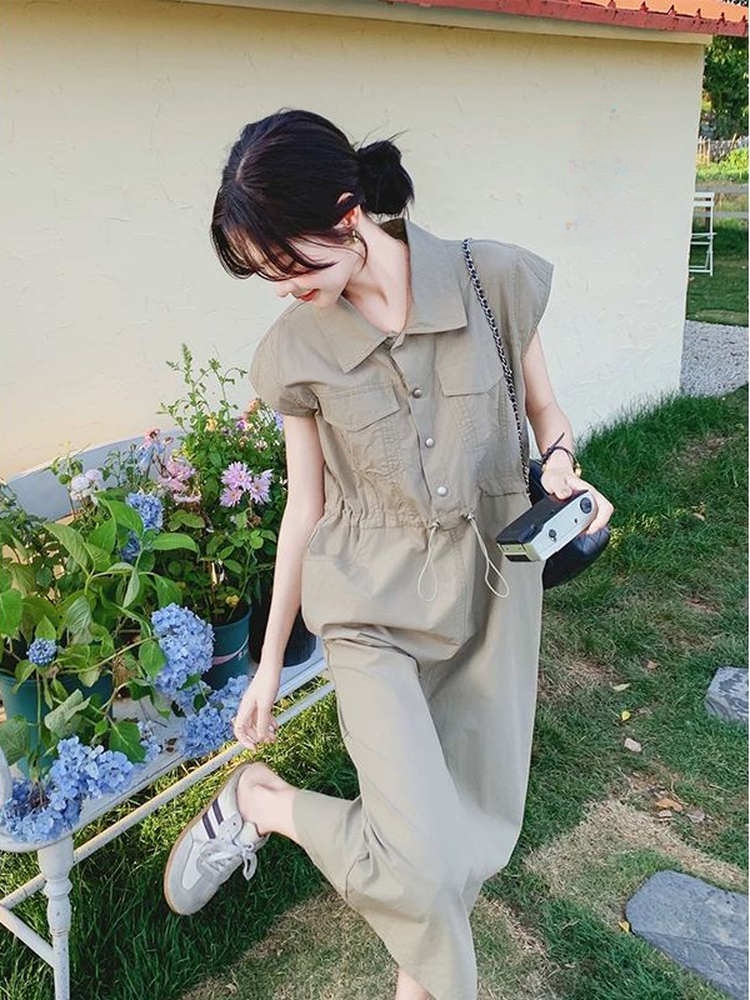 Slimming plus Size Korean Styl - Korean Style A Line Shirt Dress ulasan dan harga