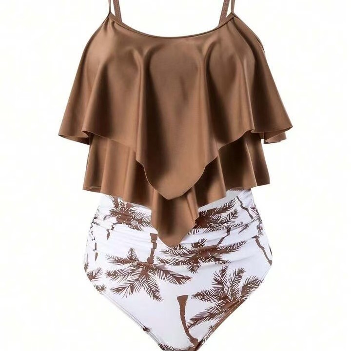 Women Bikini Ruffle Top High W - Swimwear ulasan dan harga