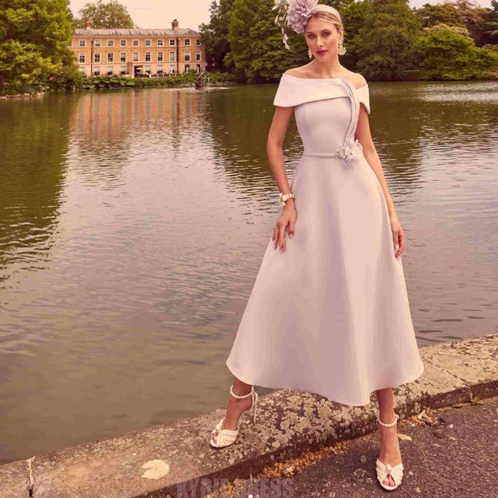 Elegant Mother of The Bride Dr - Elegant Satin Evening Gown Split ulasan dan harga