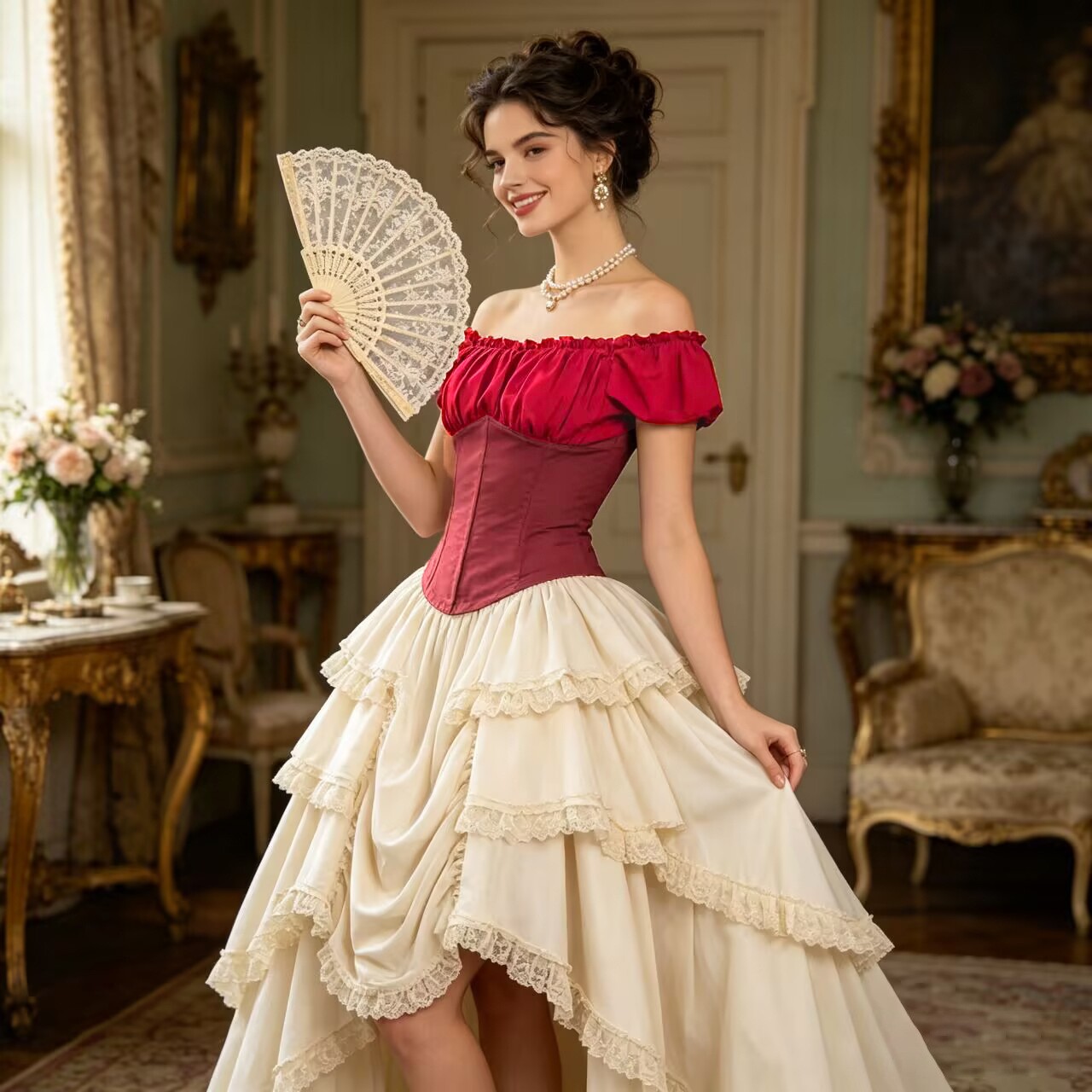 Renaissance Asymmetrical Hem S - Skirts ulasan dan harga