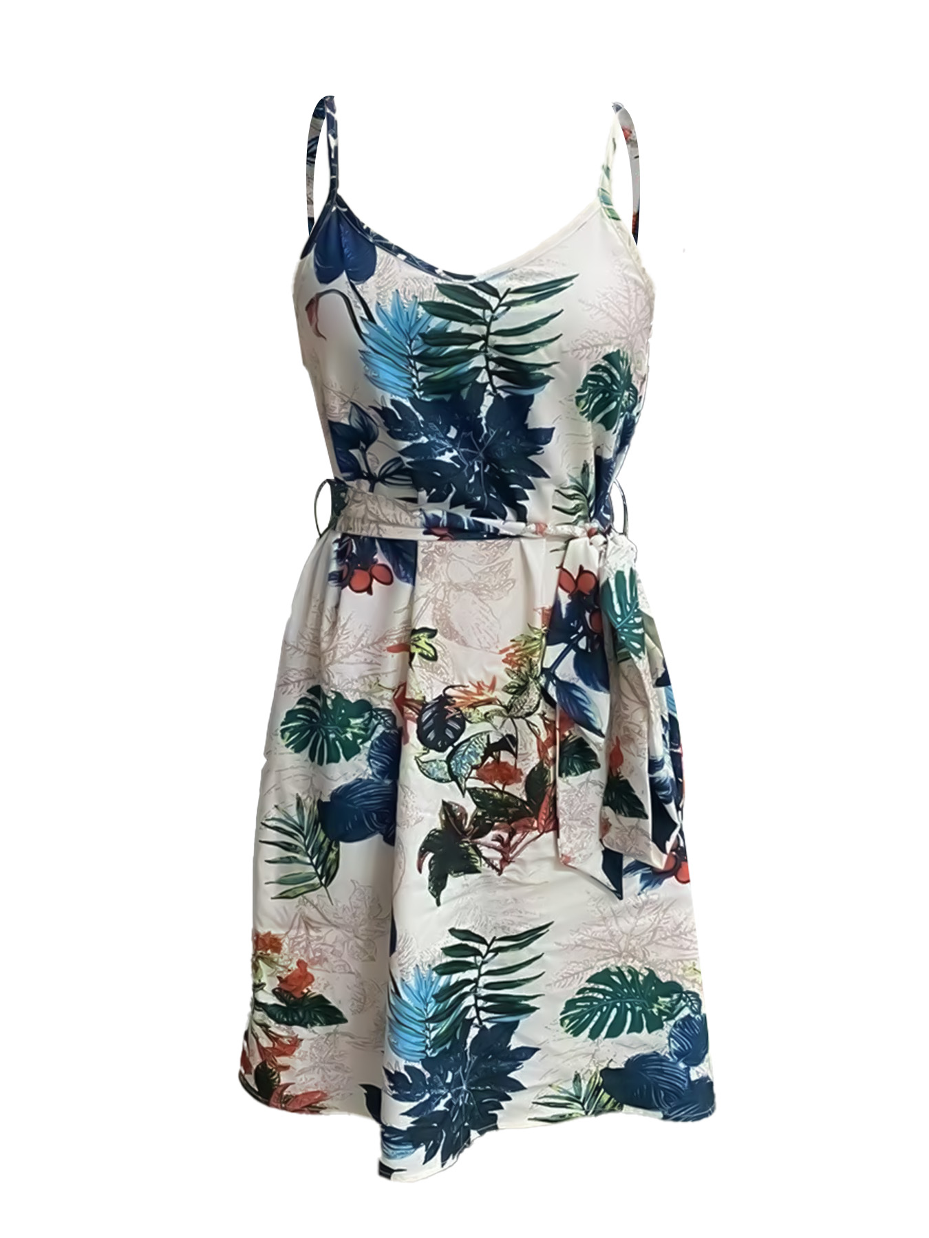 A Bohemian-Style Women's Belt  - French Vintage Floral Midi Dress ulasan dan harga