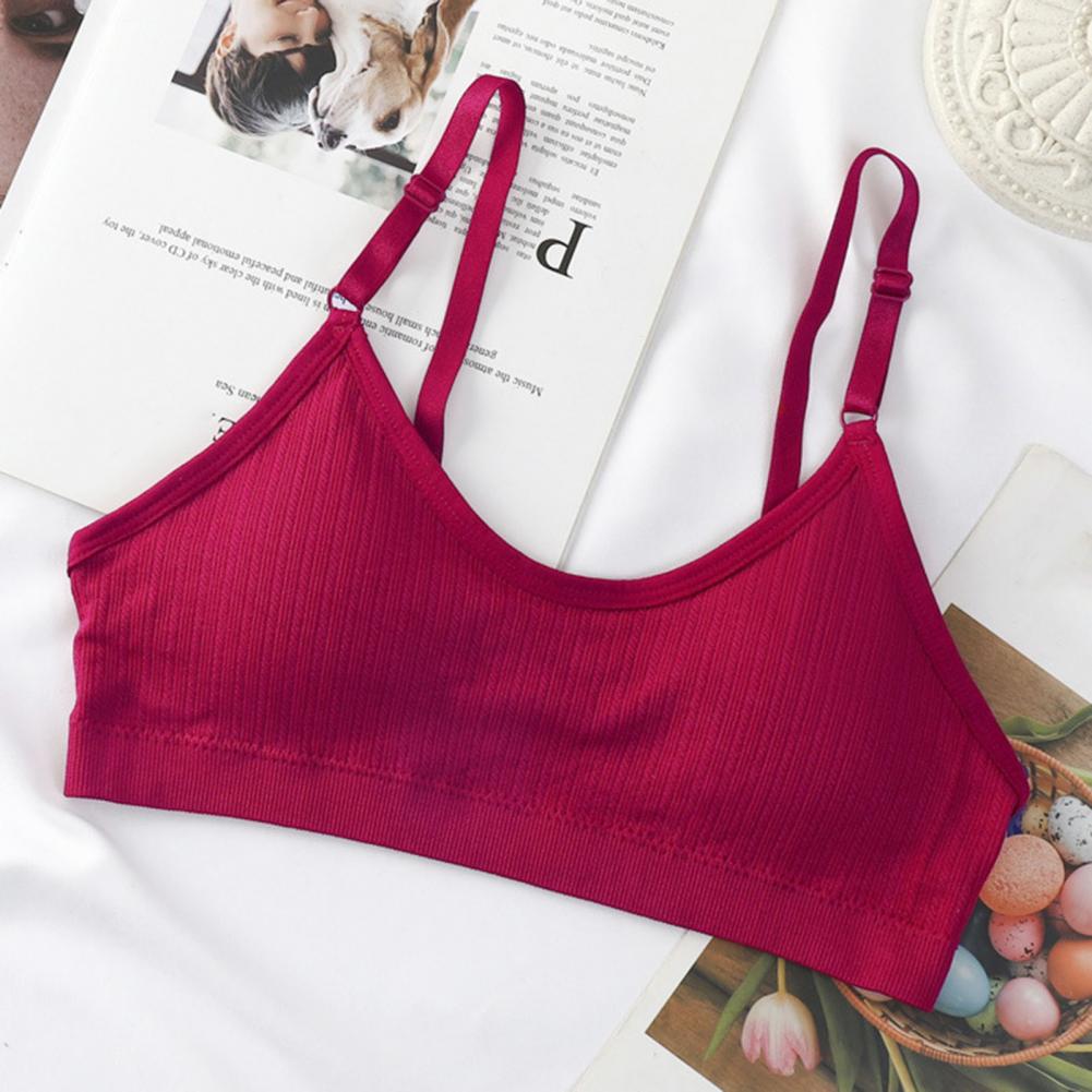 Comfortable Sports Bra Wireles - Seamless Ribbed Workout Tank Top ulasan dan harga