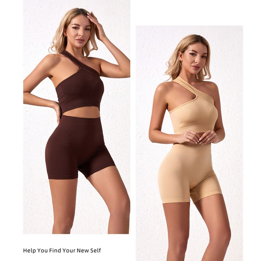2Pcs Casual Seamless Women Wor - Seamless Ribbed Workout Tank Top ulasan dan harga