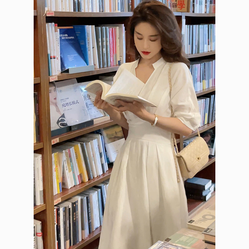 2024 Chic Unique High-End Desi - Casual Loose Linen Shirt Dress ulasan dan harga