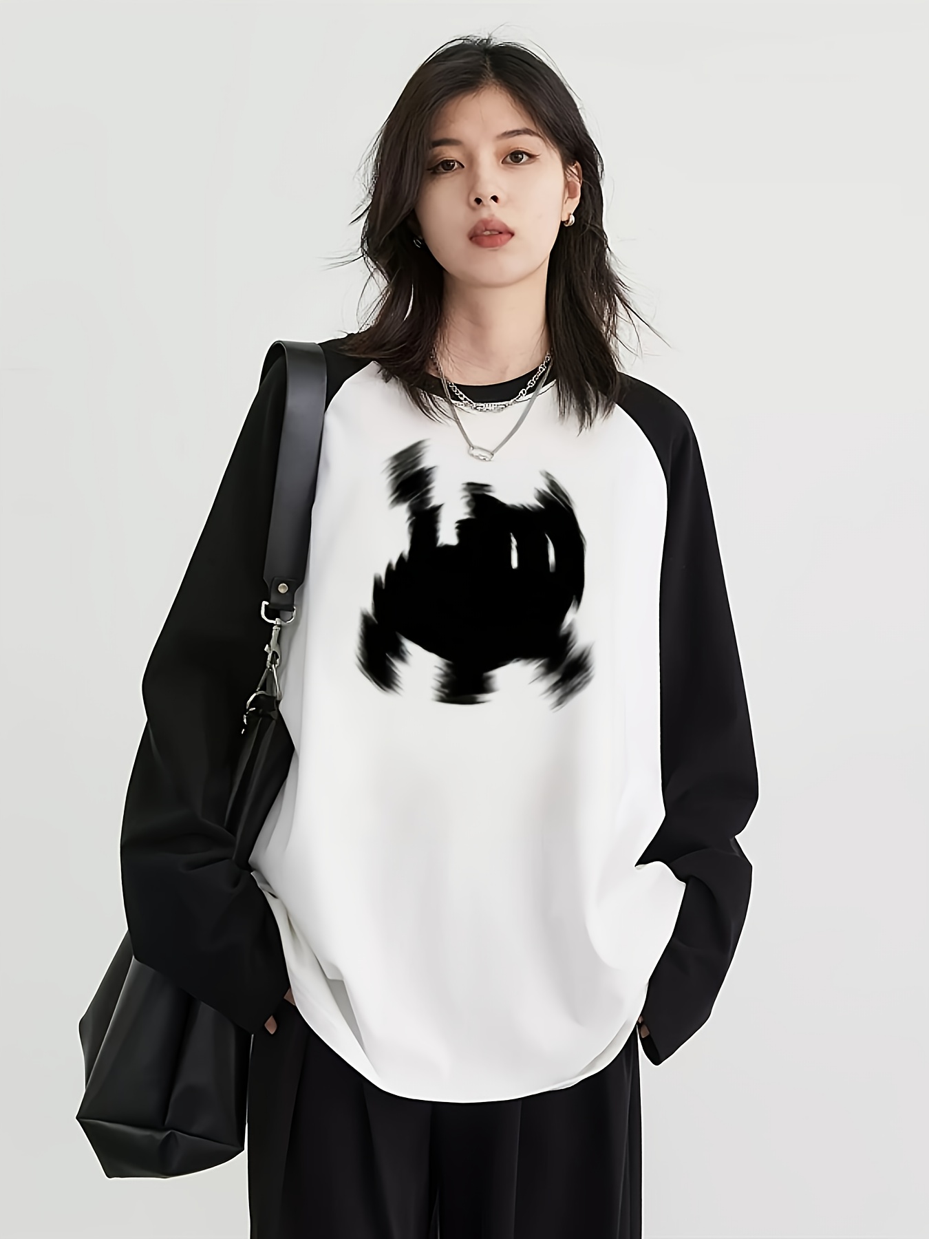 Y2K Women's Raglan Long Sleeve - Blouses ulasan dan harga